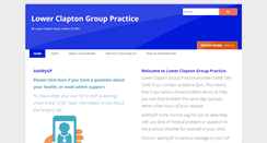 Desktop Screenshot of lowerclapton.nhs.uk
